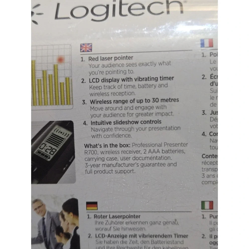 Logitech Professional Presenter Presentation Laser R700 Pointing 910-003506